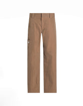 Cotton cargo pants with tag - | Dolce & Gabbana