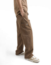 Cotton cargo pants with tag - | Dolce & Gabbana