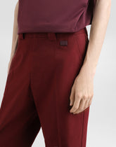 Tailored cotton pants - | Dolce & Gabbana