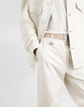 Cotton cargo pants with tag - | Dolce & Gabbana