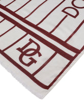 Dolce & Gabbana Modal And Cashmere Pashmina With Striped Dg Print - | Dolce & Gabbana