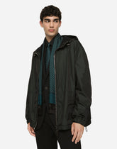 Silk scarf with DG logo print - | Dolce & Gabbana