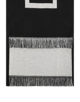 Wool scarf with jacquard logo - | Dolce & Gabbana