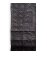 Silk jacquard scarf with fringing - | Dolce & Gabbana