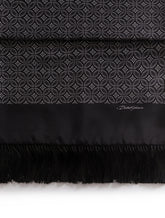 Silk jacquard scarf with fringing - | Dolce & Gabbana
