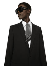 Cotton scarf with polka-dot print - | Dolce & Gabbana