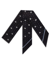 Cotton scarf with polka-dot print - | Dolce & Gabbana
