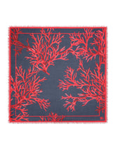 Coral-print modal and cashmere scarf - | Dolce & Gabbana