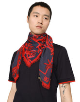 Coral-print modal and cashmere scarf - | Dolce & Gabbana