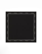 Silk scarf with logo print - | Dolce & Gabbana