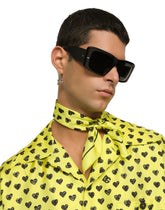 Heart-print silk bandanna - | Dolce & Gabbana