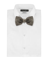 Tie-print silk jacquard bow tie - | Dolce & Gabbana