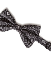 Silk bow tie with tie print - | Dolce & Gabbana