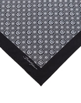 Silk pocket square with tie print - | Dolce & Gabbana