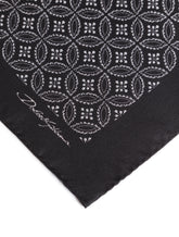 Silk pocket square with tie print - | Dolce & Gabbana