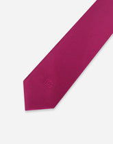 6-cm silk blade tie with DG logo embroidery - | Dolce & Gabbana