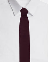 6-cm silk blade tie with DG logo embroidery - | Dolce & Gabbana