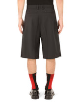 Stretch wool shorts - | Dolce & Gabbana