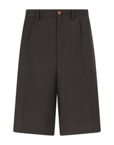 Stretch wool shorts - | Dolce & Gabbana