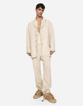 Tailored linen pants - | Dolce & Gabbana