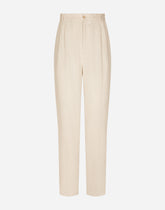 Tailored linen pants - | Dolce & Gabbana