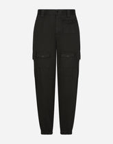 Garment-dyed cotton cargo pants - | Dolce & Gabbana