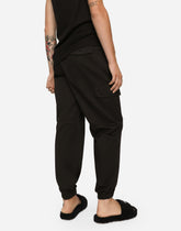 Garment-dyed cotton cargo pants - | Dolce & Gabbana