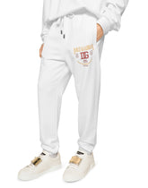 Jersey jogging pants with DG logo print - | Dolce & Gabbana