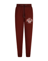 Jersey jogging pants with DG logo print - | Dolce & Gabbana