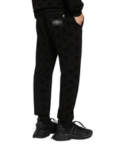 Jersey jogging pants with all-over DG logo print - | Dolce & Gabbana
