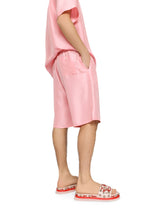 Silk jogging shorts - | Dolce & Gabbana