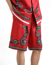 Bandanna-print silk shorts - | Dolce & Gabbana