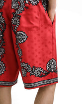 Bandanna-print silk shorts - | Dolce & Gabbana