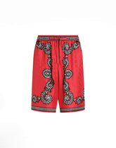 Bandanna-print silk shorts - | Dolce & Gabbana