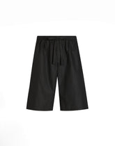 Cotton shorts with jacquard logo - | Dolce & Gabbana