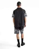 Silk shorts with bandanna-print details - | Dolce & Gabbana