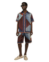Printed silk jogging shorts - | Dolce & Gabbana