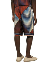 Printed silk jogging shorts - | Dolce & Gabbana