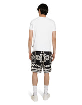 Marina-print silk twill shorts - | Dolce & Gabbana
