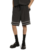 Tie-print silk jogging shorts - | Dolce & Gabbana