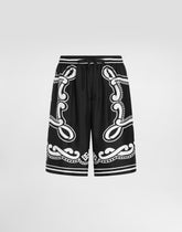 Bandanna-print silk shorts - | Dolce & Gabbana