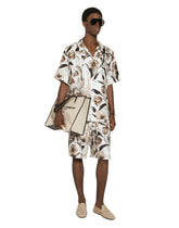 Floral-print silk jogging shorts - | Dolce & Gabbana