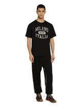 Jogging pants with heraldic DG logo - | Dolce & Gabbana