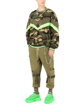 Cotton cargo pants with laces - | Dolce & Gabbana