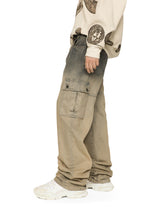 Overdyed dégradé denim cargo jeans - | Dolce & Gabbana