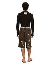 Denim shorts with rips - | Dolce & Gabbana