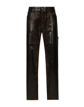 Oversize coated denim jeans with side pocket - | Dolce & Gabbana