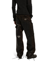 Oversize coated denim jeans with side pocket - | Dolce & Gabbana