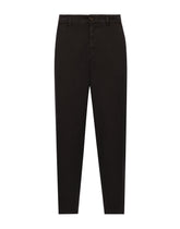 Garment-dyed cotton pants - | Dolce & Gabbana