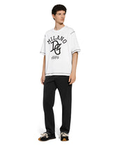 Garment-dyed cotton pants - | Dolce & Gabbana